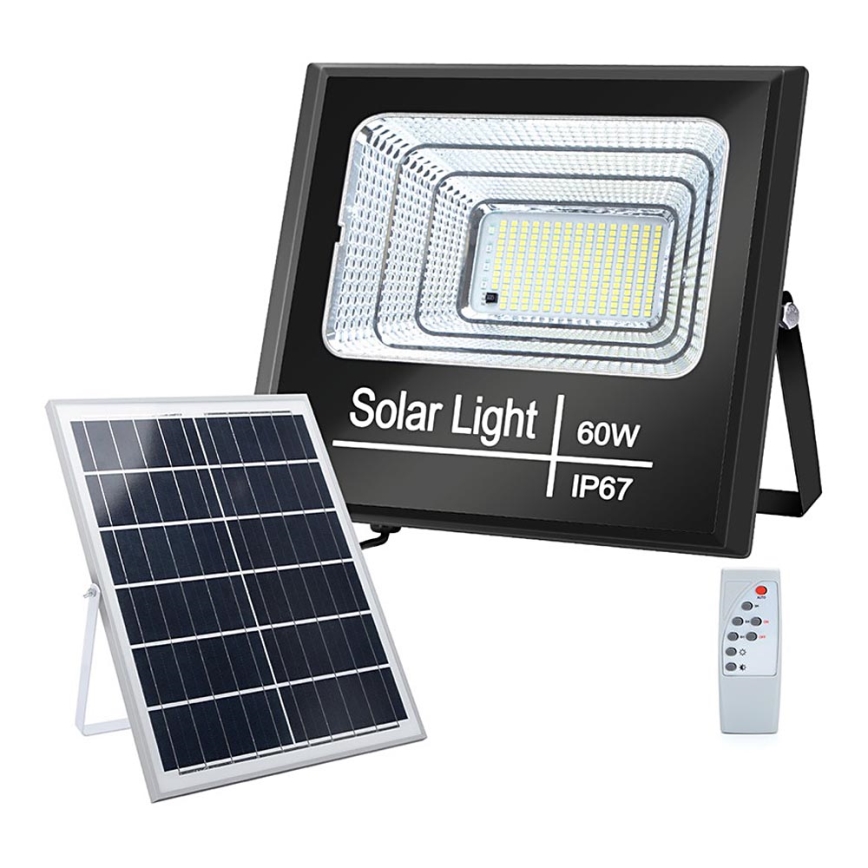 Aigostar - LED Димируем соларен прожектор LED/60W/3,2V 2000 mAh IP67 + д.у.