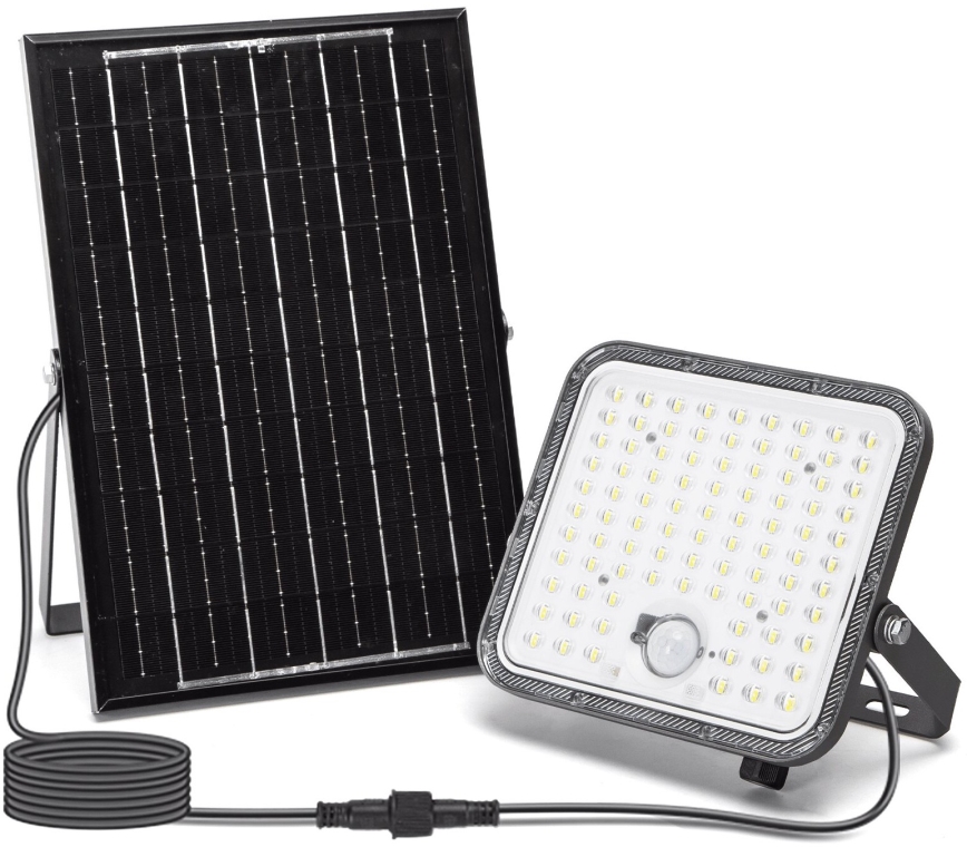 Aigostar - LED Димируем соларен прожектор със сензор LED/120W/3,4V 6500K IP66 + дистанционно управление