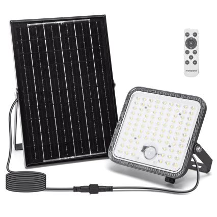 Aigostar - LED Димируем соларен прожектор със сензор LED/120W/3,4V 6500K IP66 + дистанционно управление