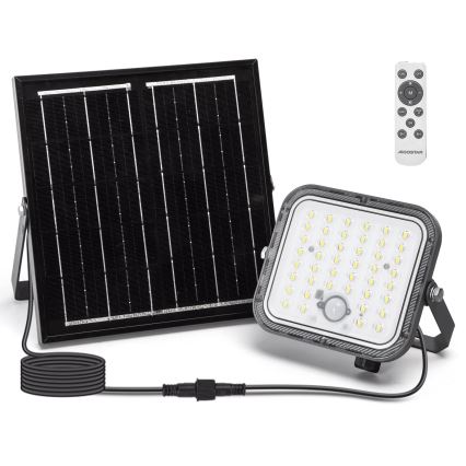 Aigostar - LED соларен прожектор с възможност за димиране и сензор LED/80W/3,4V 6500K IP66 4000 mAh + дистанционно управление