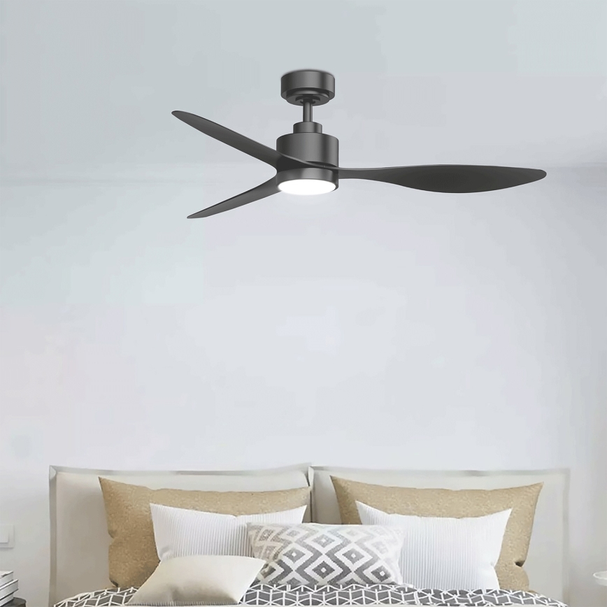 Aigostar - LED Димируем таванен вентилатор LED/20W/230V 2700-6500K 132 см черен + дистанционно управление