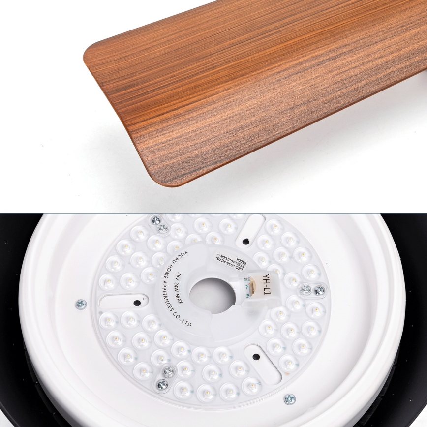 Aigostar - LED Димируем таванен вентилатор LED/24W/230V 2700-6500K 13 см + дистанционно управление