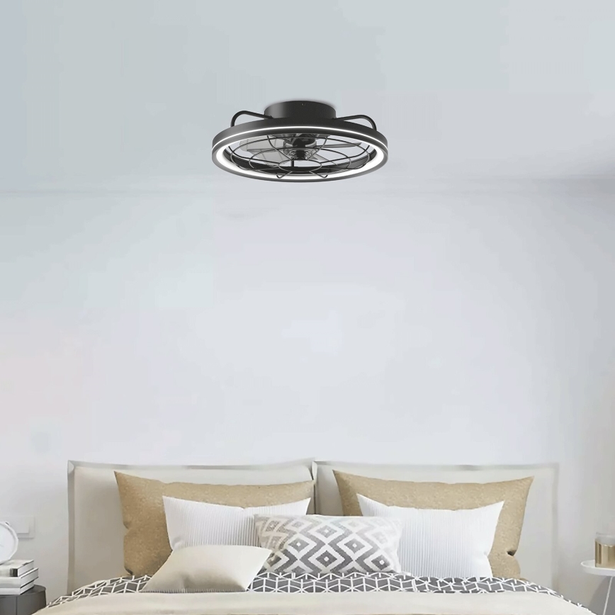 Aigostar - LED Димируем таванен вентилатор LED/40W/230V 2700-6500K Ø 48 см + дистанционно управление черен