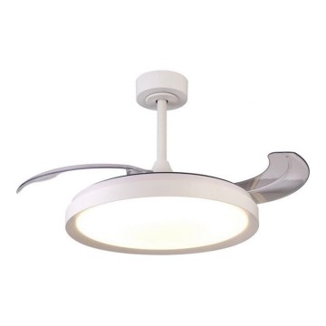 Aigostar - LED Димируем таванен вентилатор LED/50W/230V 2700-6500K 106 см бял + дистанционно управление