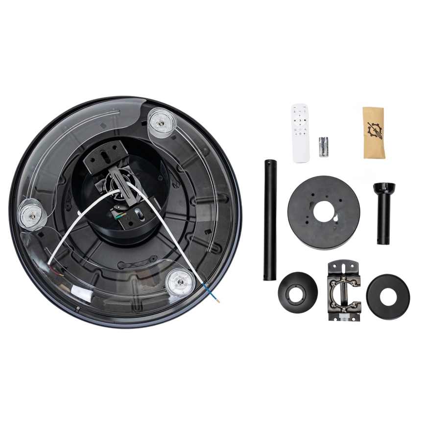 Aigostar - LED Димируем таванен вентилатор LED/50W/230V 2700-6500K 106 см черен + дистанционно управление