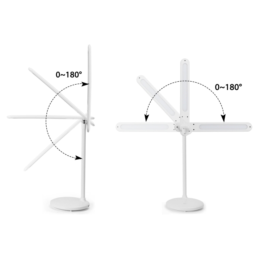 Aigostar - LED Димируема акумулаторна настолна сензорна лампа LED/3W/5V 1200mAh 3000/4000/6500K