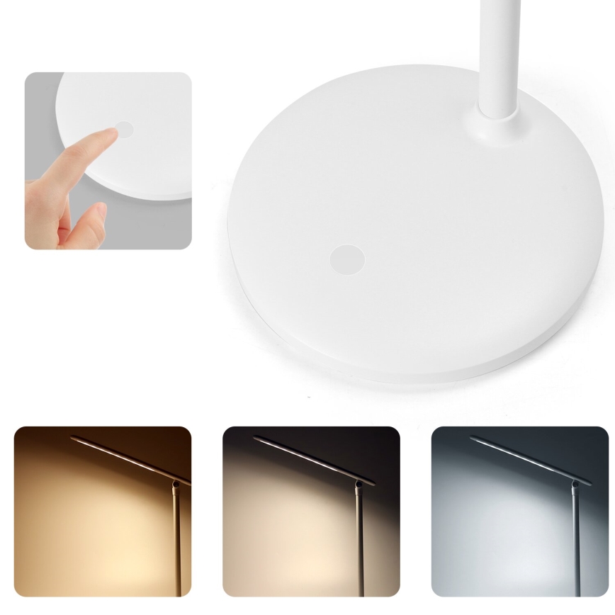 Aigostar - LED Димируема акумулаторна настолна touch лампа LED/3W/5V 2700/4000/6500K 1800 mAh
