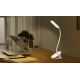Aigostar - LED Димируема акумулаторна настолна лампа с щипка LED/2,5W/5V бял