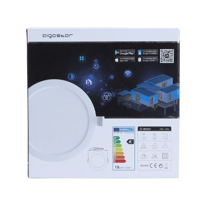 Aigostar - LED Димируема лампа 18W/230V Ø 22 cм Wi-Fi