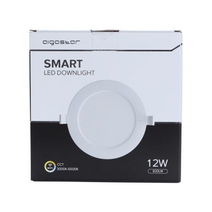 Aigostar - LED Димируема лампа за вграждане 12W/230V Ø 17 см Wi-Fi