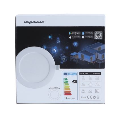 Aigostar - LED Димируема лампа за вграждане 12W/230V Ø 17 см Wi-Fi