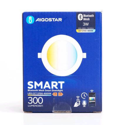 Aigostar - LED Димируема лампа за вграждане MESH/3W/230V 2700-6500K бял