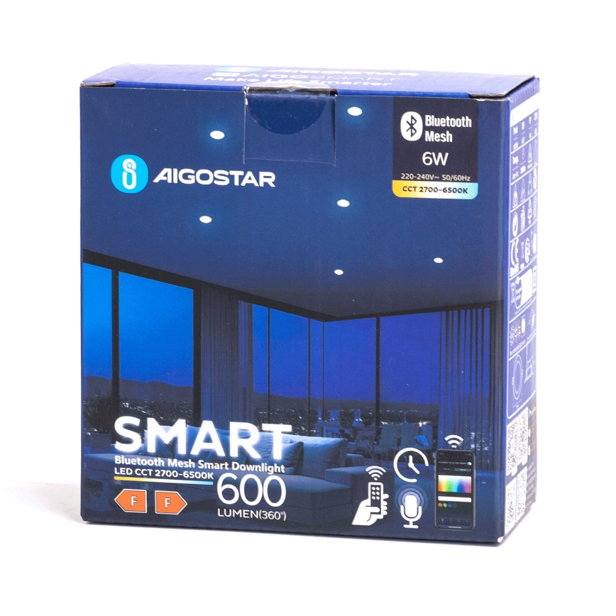 Aigostar - LED Екстериорен димируема лампа за окачен таван MESH LED/6W/230V 2700-6500K IP44 бял