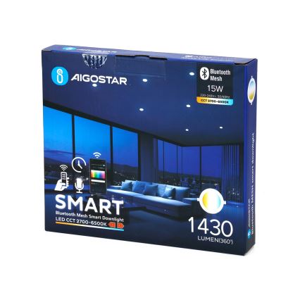 Aigostar - LED Димируема лампа за вграждане MESH LED/15W/230V 2700-6500K Ø 17 см