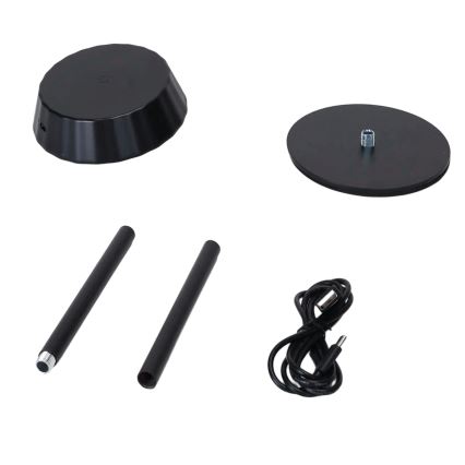 Aigostar - LED димируема настолна лампа AMBIENT LED/2,4W/5V 3000-6500K черна 2000 mAh