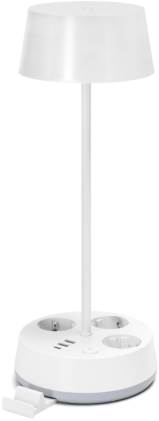 Aigostar - LED Димируема настолна лампа с контакти и USB LED/4,6W/230V 3000/4000/6500K бяла