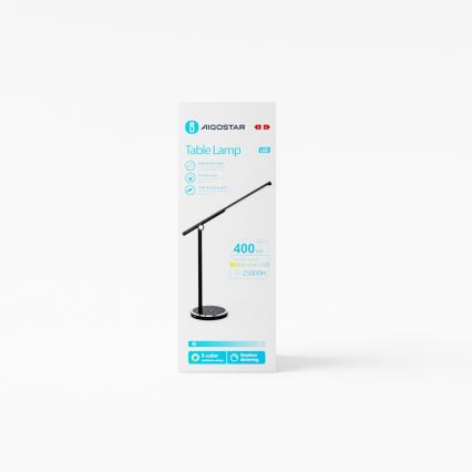 Aigostar - LED Димируема сензорна настолна лампа LED/8W/230V 3000-6000K черен