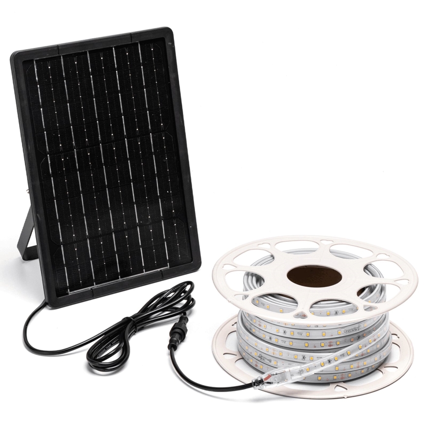 Aigostar - Димируема соларна LED лента LED/20W/3,2V 20 m 6500K IP65 + дистанционно управление
