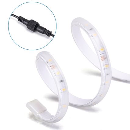 Aigostar - Димируема соларна LED лента LED/20W/3,2V 20 m 6500K IP65 + дистанционно управление