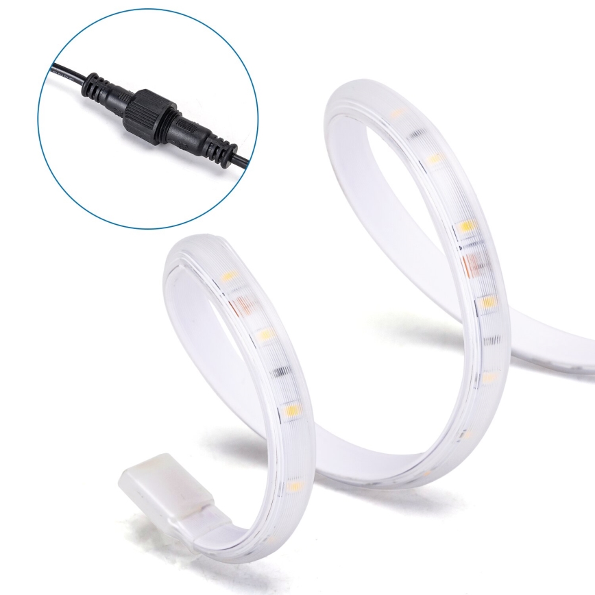Aigostar - Димируема соларна LED лента LED/20W/3,2V 20 m 6500K IP65 + дистанционно управление