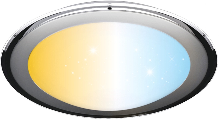 Aigostar - LED Димируемо таванно осветление LED/60W/230V 2700-6500K Ø 52,7 см хром + дистанционно управление