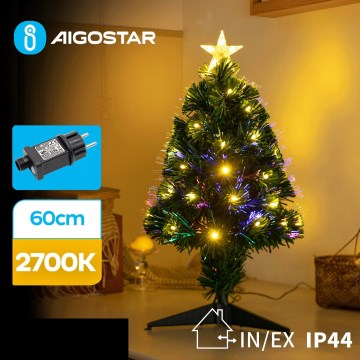 Aigostar - LED Екстериорен Коледна елха LED/3,6W/230V 60 см IP44 топло бял