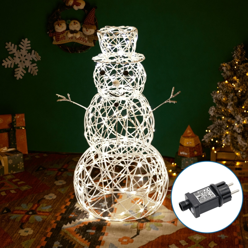 Aigostar - LED Екстериорна коледна декорация 3,6W/31/230V 2700K 120 см IP44 снежен човек