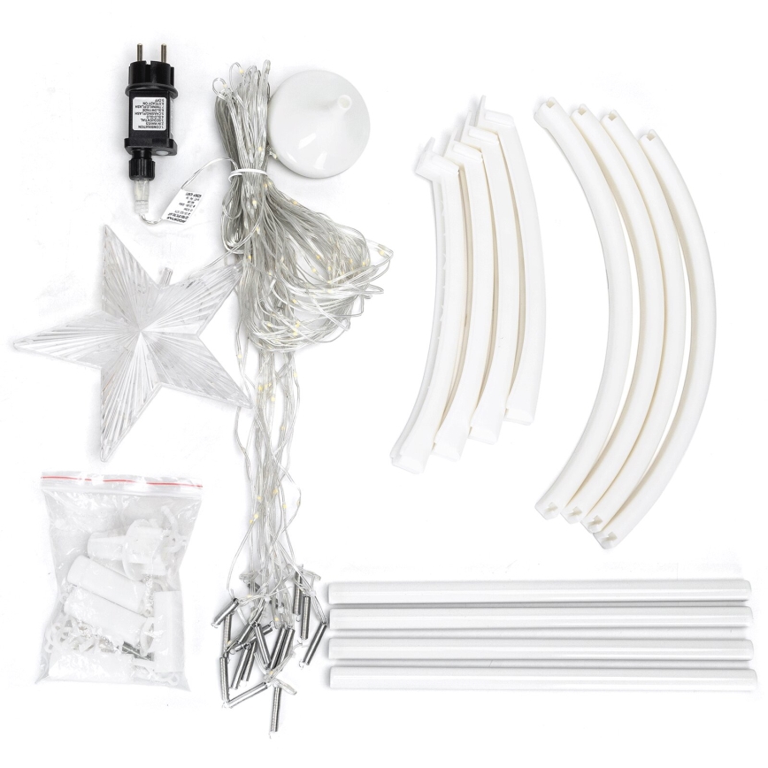 Aigostar - LED Екстериорна коледна декорация LED/3,6W/230V 150 см IP44 студено бял