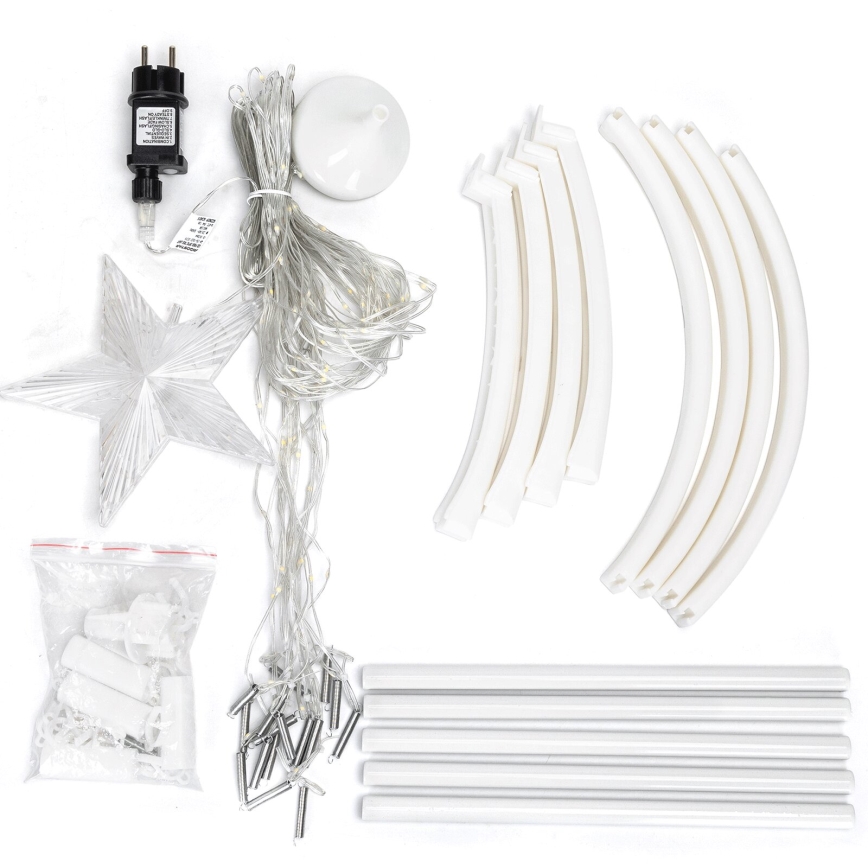 Aigostar - LED Екстериорна Коледна декорация LED/3,6W/230V 180 см IP44 студено бял