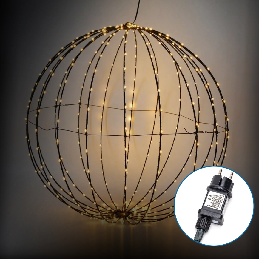 Aigostar -LED Екстериорна Коледна декорация LED/3,6W/230V сфера 30 см IP44 топло бял