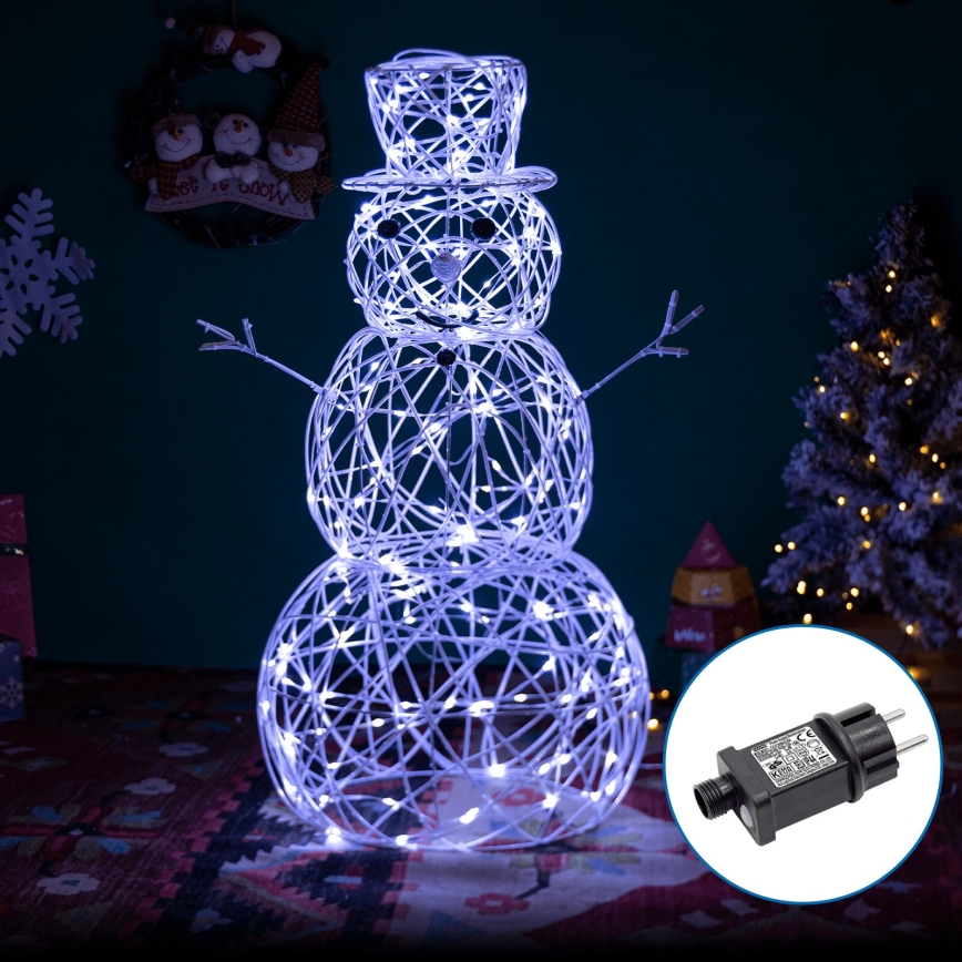 Aigostar-LED Екстериорна коледна декорация LED/3,6W/31/230V 6500K 90 см IP44 снежен човек