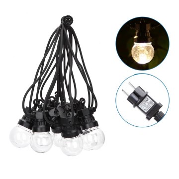 Aigostar - LED Екстериорни декоративни лампички 10xLED/8м IP44 топло бели