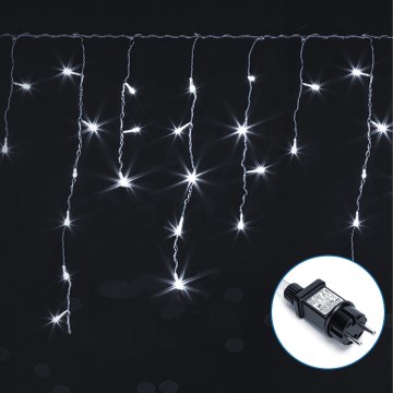 Aigostar - LED Екстериорни декоративни лампички 75xLED/6W/230V 15x0,6m IP44 студено бяло