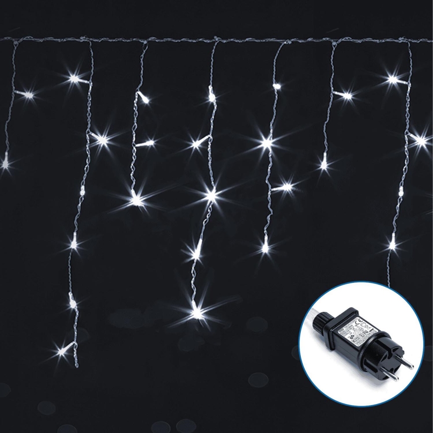 Aigostar - LED Екстериорни декоративни лампички 75xLED/6W/230V 15x0,6m IP44 студено бяло