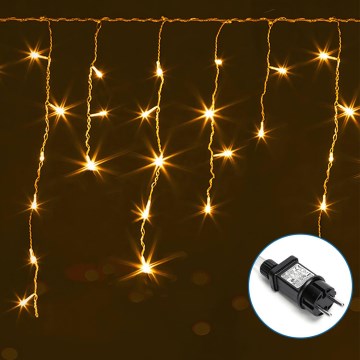Aigostar - LED Екстериорни декоративни лампички 75xLED/6W/230V 15x0,6m IP44 топло бяло