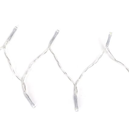Aigostar -LED Екстериорни Коледни лампички 50xLED/8 функции 3xAA 5,3 м IP44 студено бял