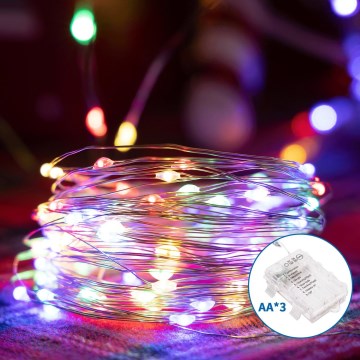 Aigostar - LED Екстериорни коледни лампички 100xLED/8 функции 10,3 м IP44 многоцветен