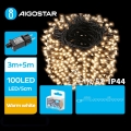 Aigostar - LED Екстериорни Коледни лампички 100xLED/8 функции 8m IP44 топло бял
