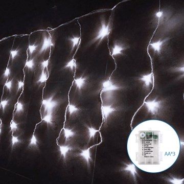 Aigostar - LED Екстериорни Коледни лампички 100xLED/8 функции 8x0,4 м IP44 студено бял