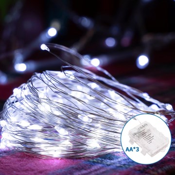 Aigostar - LED Екстериорни коледни лампички 150xLED/8 функции 15,3 м IP44 студено бял
