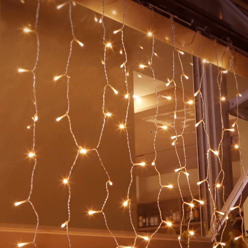 Aigostar - LED Екстериорни коледни лампички 200xLED/8 функции 5x2 м IP44 топло бял