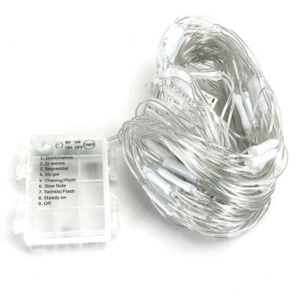 Aigostar - LED Екстериорни Коледни лампички 200xLED/8 функции 6x1,5 м IP44 студено бял
