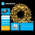Aigostar - LED Екстериорни Коледни лампички 400xLED/8 функции 13m IP44 топло бял