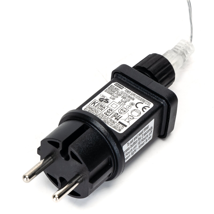 Aigostar - LED Екстериорни Коледни лампички 50xLED/8 функции 8m IP44 топло бял