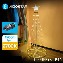 Aigostar - LED Екстериорна коледна декорация LED/3,6W/31/230V 2700K 150 см IP44