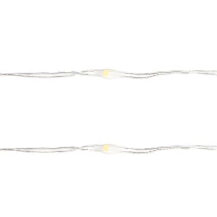 Aigostar - LED  гирлянд 100xLED/3xAA 10,3m топла бяла
