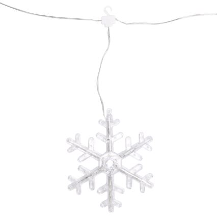 Aigostar - LED външна коледна гирлянда 84xLED 1,2x1 m IP44 топла бяла снежинки