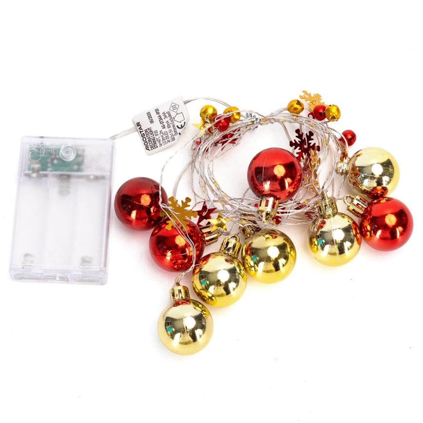 Aigostar - LED гирлянда 20xLED/3xAA 2m топла бяла