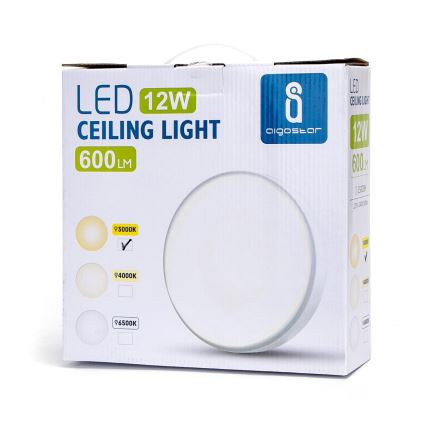 Aigostar - LED Лампа LED/12W/230V 3000K Ø 23 см бяла