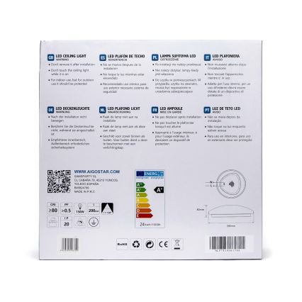 Aigostar - LED Лампа със сензор LED/24W/230V 3000K